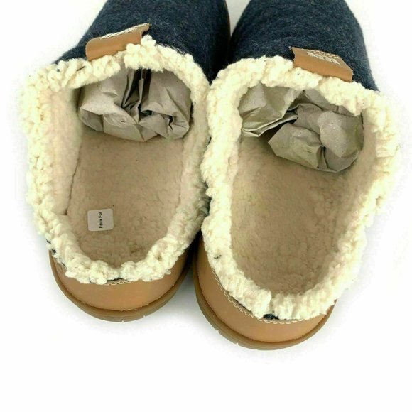 Timberland Mens Torrez Scuff Navy Wool Faux fur Slippers loafers A1SVQ SIZE : 7 main image 6